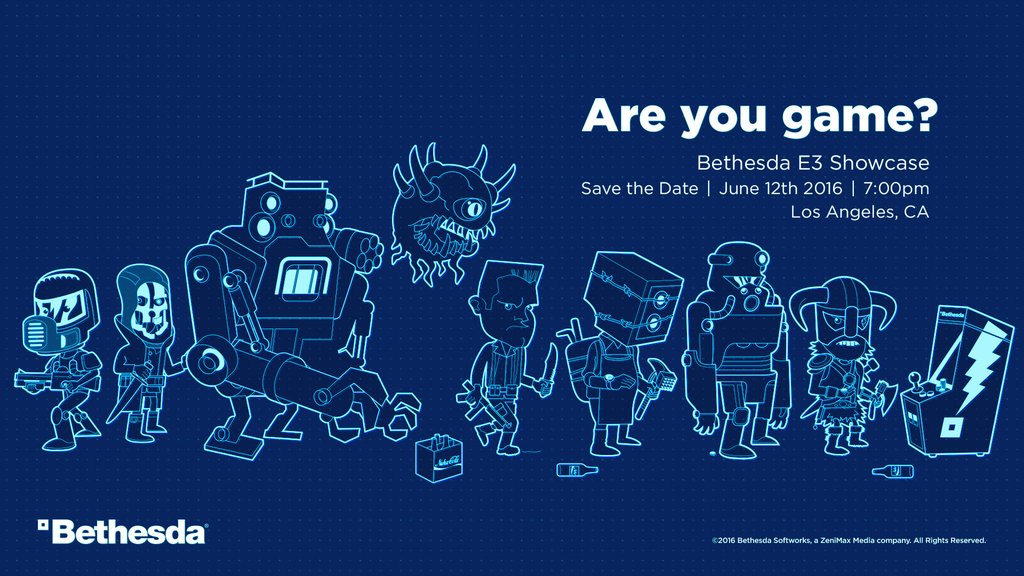 Bethesda annuncia il suo E3 2016 Showcase