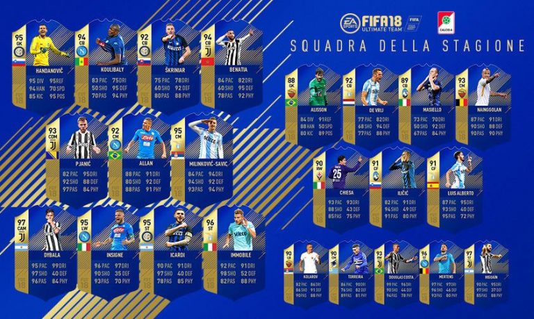 FIFA 18 Ultimate Team - Squadra della Stagione