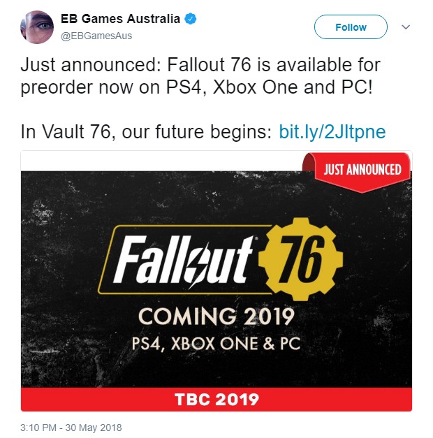 Fallout 76 - 2019